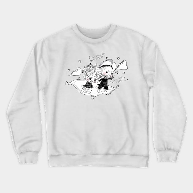 A whole new world Crewneck Sweatshirt by milbethmorillo